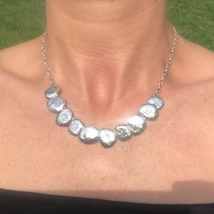 Silpada sterling hammered necklace